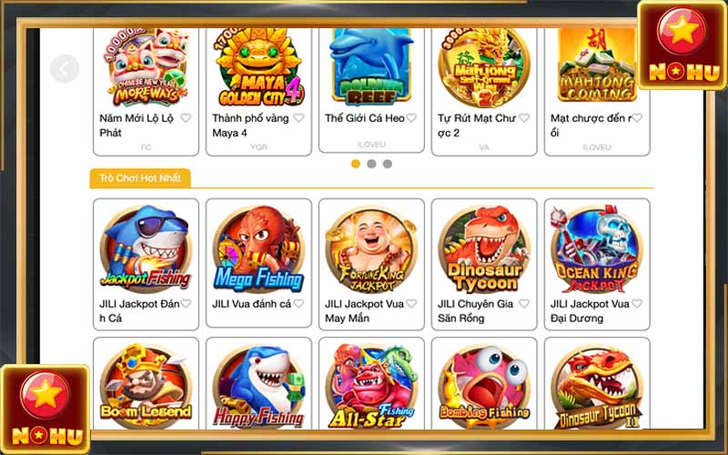 Các tựa game bắn cá Nohu90 phổ biến nhất trên thị trường