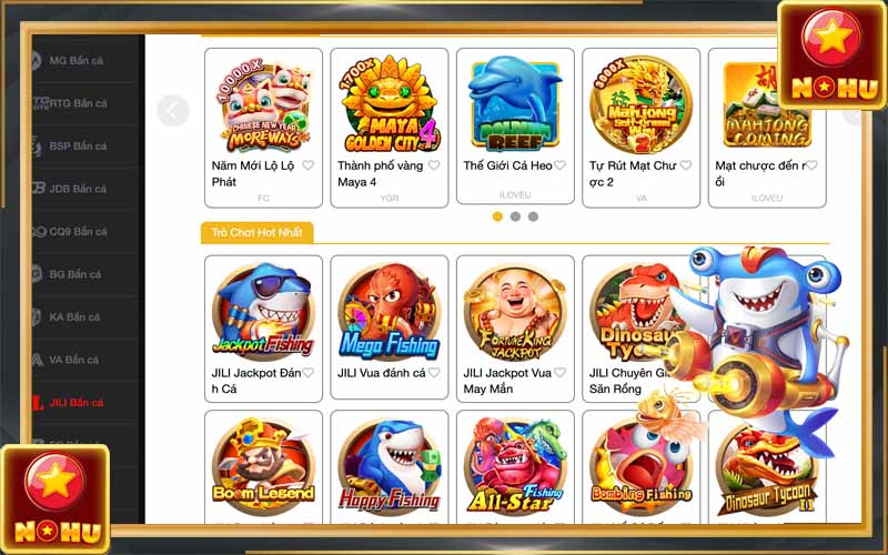 Đặc điểm nổi bật của game bắn cá Nohu90 đổi thưởng